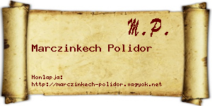 Marczinkech Polidor névjegykártya